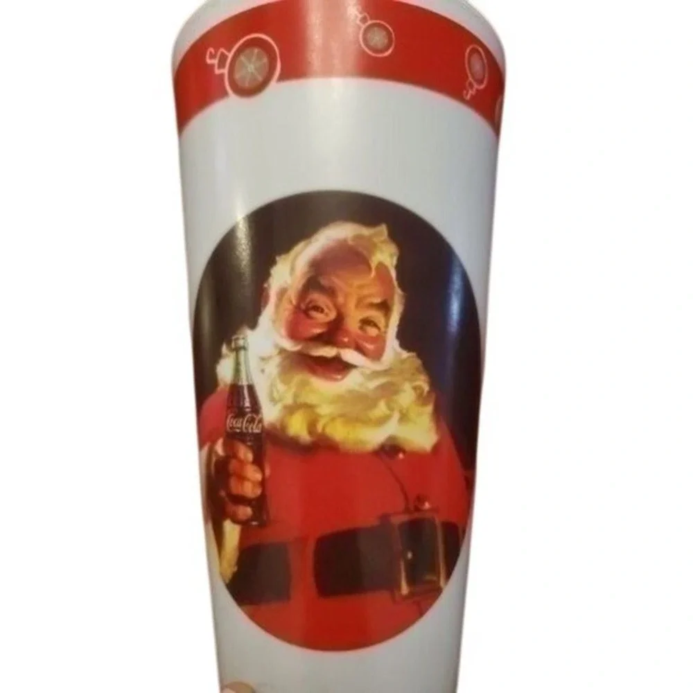 Coca-Cola Santa Claus Gibson Christmas Cup Drinkware Red  Collectible Vintage‎